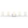 Livex Astoria 43 3/4" Wide Brushed Nickel 5-Light Bath Light