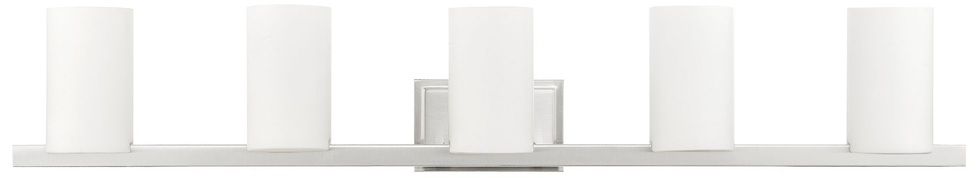 Image 3 Livex Astoria 43 3/4" Wide Brushed Nickel 5-Light Bath Light more views