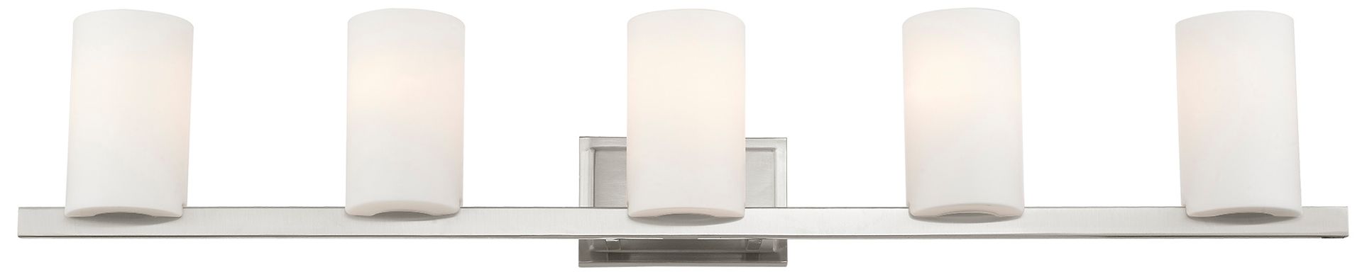 Image 4 Livex Astoria 43 3/4" Wide Brushed Nickel 5-Light Bath Light more views