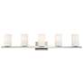 4_Livex Astoria 43 3/4" Wide Brushed Nickel 5-Light Bath Light more views
