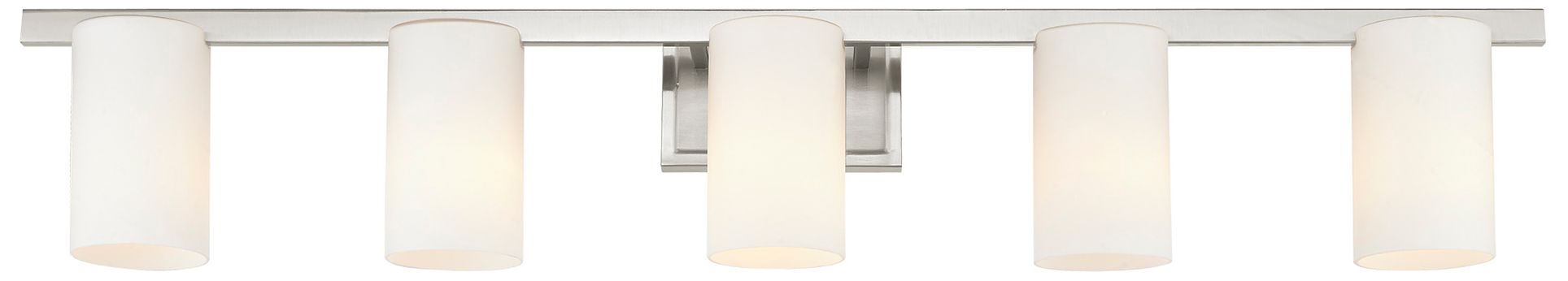 Image 5 Livex Astoria 43 3/4" Wide Brushed Nickel 5-Light Bath Light more views