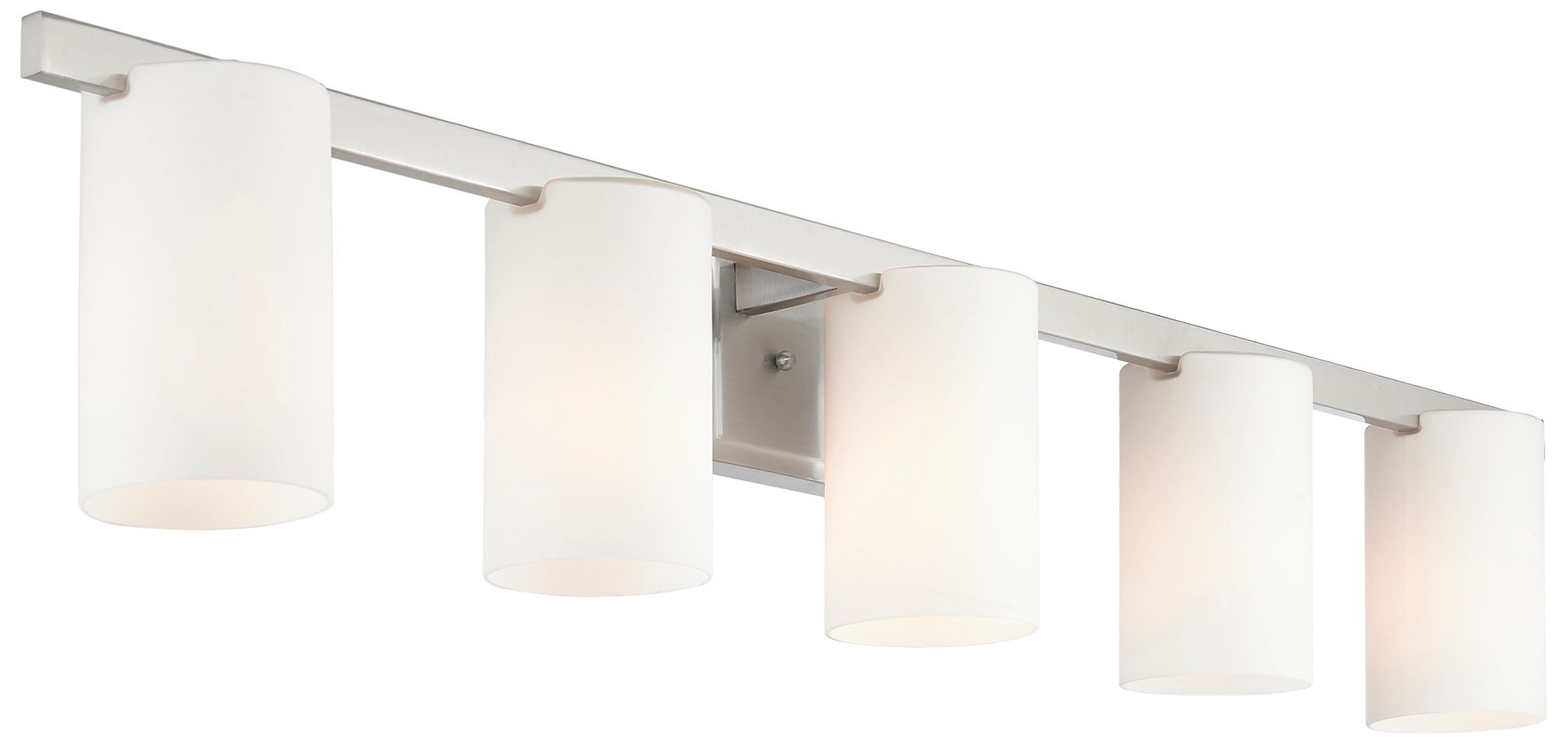 Image 7 Livex Astoria 43 3/4" Wide Brushed Nickel 5-Light Bath Light more views