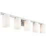 7_Livex Astoria 43 3/4" Wide Brushed Nickel 5-Light Bath Light more views