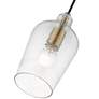 7_Livex Avery 5 1/4"W Antique Brass Clear Glass Mini Pendant more views