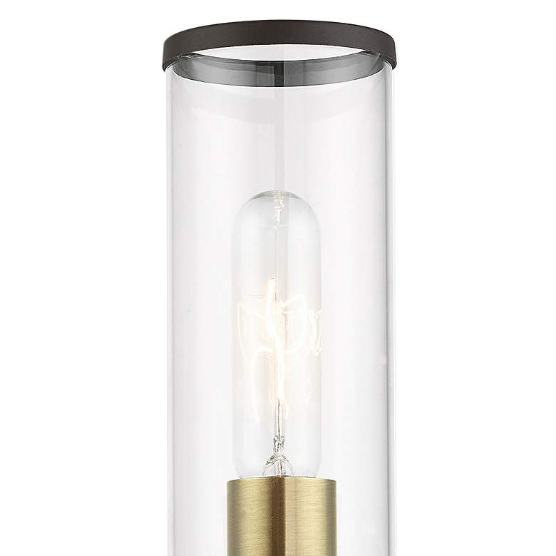 Image 2 Livex Banca 18 1/2" High Bronze and Antique Brass ADA Wall Sconce more views