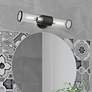 1_Livex Bancroft 18 1/2" High Black and Brushed Nickel ADA Wall Sconce