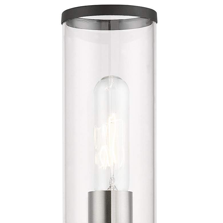 Image 3 Livex Bancroft 18 1/2" High Black and Brushed Nickel ADA Wall Sconce more views