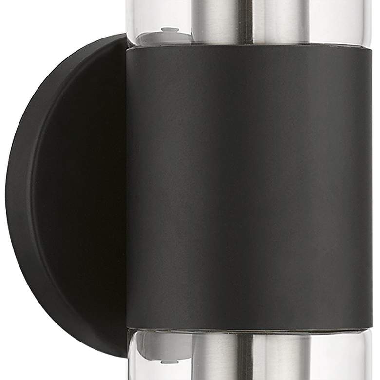 Image 4 Livex Bancroft 18 1/2" High Black and Brushed Nickel ADA Wall Sconce more views