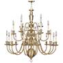 Livex Beacon Hill 42" Wide Flemish Brass 21-Light Chandelier