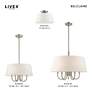 4_Livex Belclaire 24" Wide Brushed Nickel 6-Light Chandelier more views