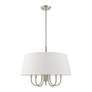 5_Livex Belclaire 24" Wide Brushed Nickel 6-Light Chandelier more views