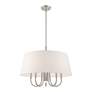 6_Livex Belclaire 24" Wide Brushed Nickel 6-Light Chandelier more views