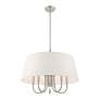 7_Livex Belclaire 24" Wide Brushed Nickel 6-Light Chandelier more views