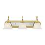 Livex Belmont 24" Wide 3-Light Chrome Polished Brass Vanity Light in scene