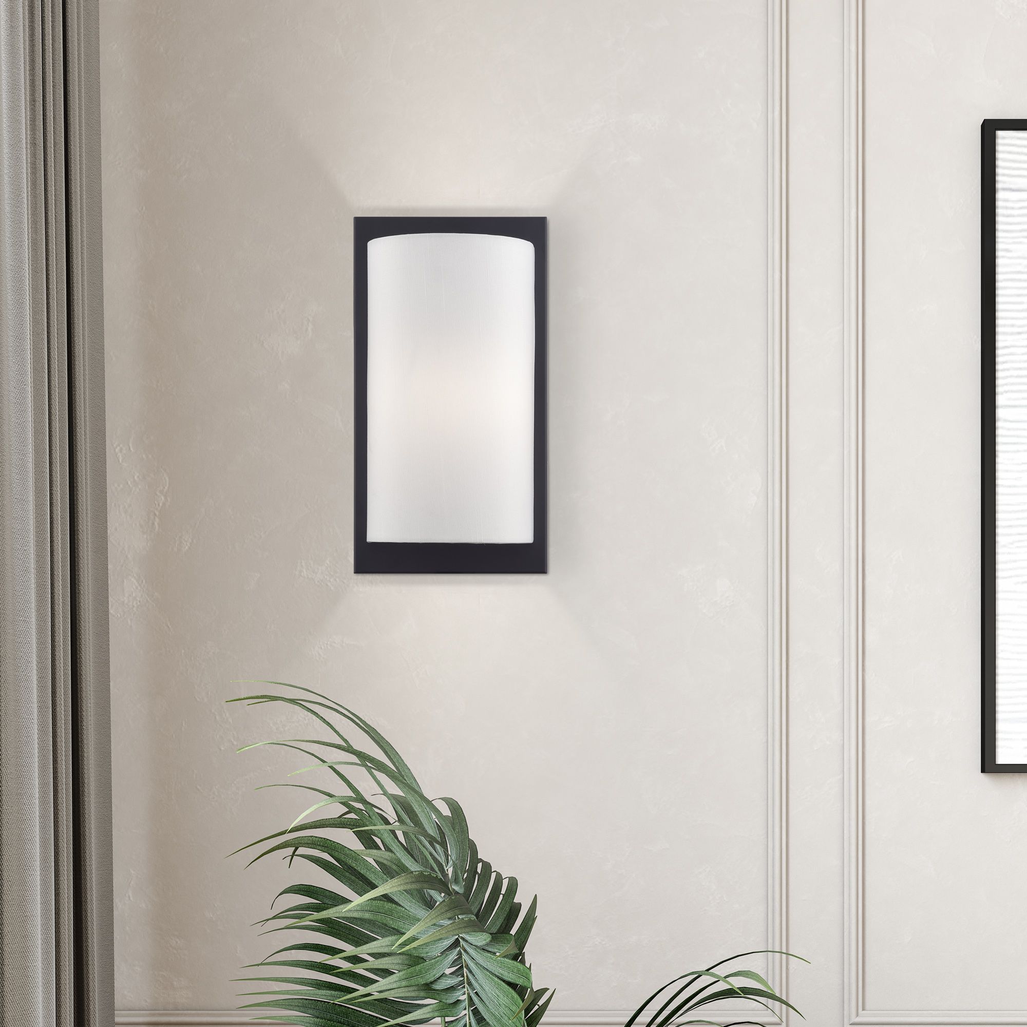 Livex Brenton 11" High Black ADA Wall Sconce