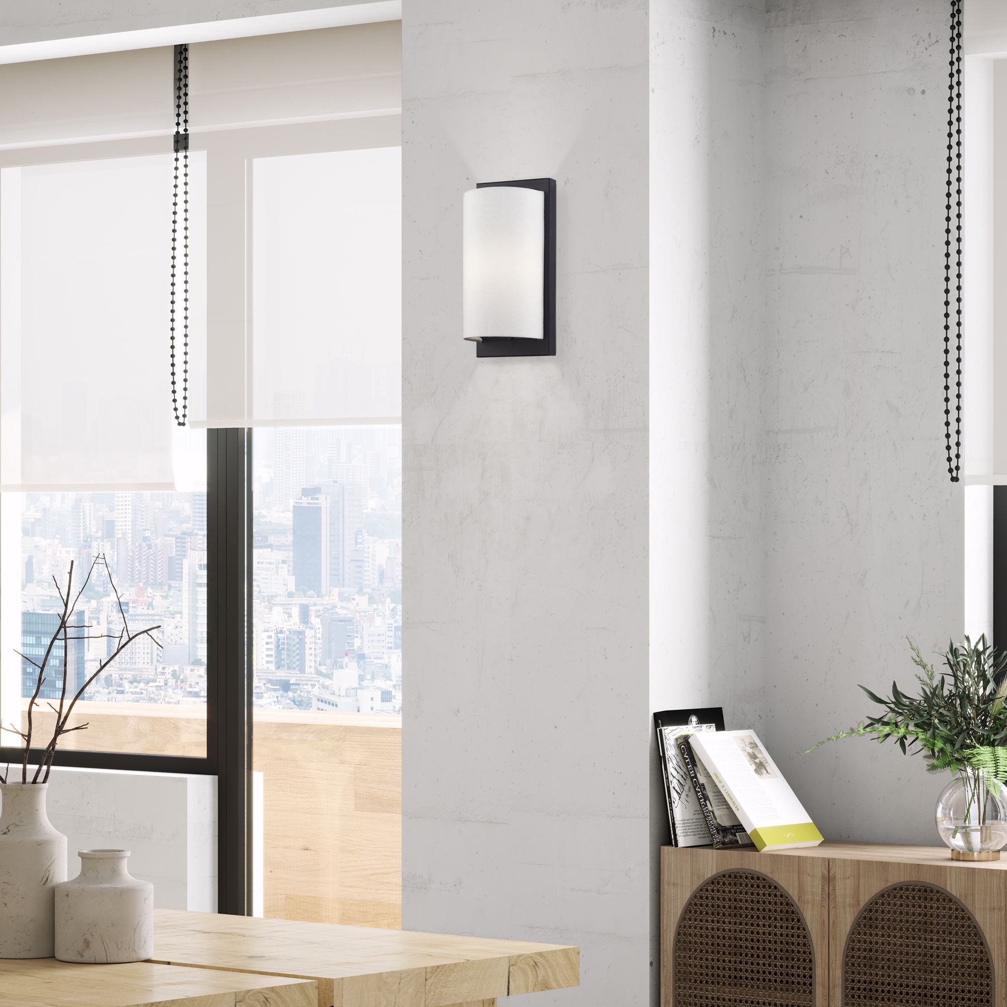 Livex Brenton 11" High Black ADA Wall Sconce