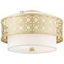 2_Livex Calinda 16" Wide Soft Gold Ceiling Light