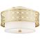 Livex Calinda 16" Wide Soft Gold Ceiling Light