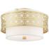 Livex Calinda 16" Wide Soft Gold Ceiling Light