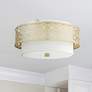 1_Livex Calinda 16" Wide Soft Gold Ceiling Light
