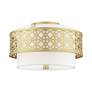 4_Livex Calinda 16" Wide Soft Gold Ceiling Light more views