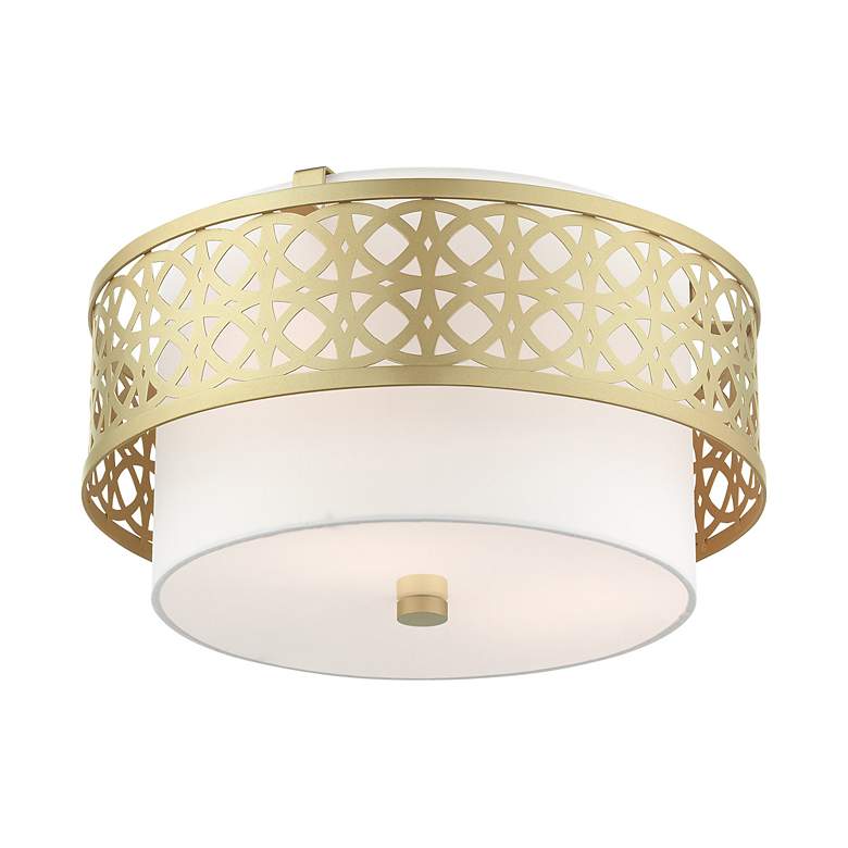 Image 5 Livex Calinda 16" Wide Soft Gold Ceiling Light more views