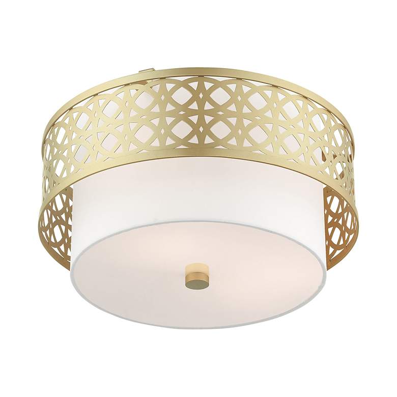 Image 6 Livex Calinda 16" Wide Soft Gold Ceiling Light more views
