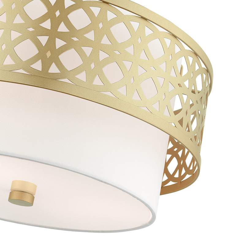 Image 7 Livex Calinda 16" Wide Soft Gold Ceiling Light more views