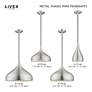 2_Livex Candy 13 3/4" Wide Brushed Aluminum Pendant Light more views