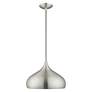4_Livex Candy 13 3/4" Wide Brushed Aluminum Pendant Light more views