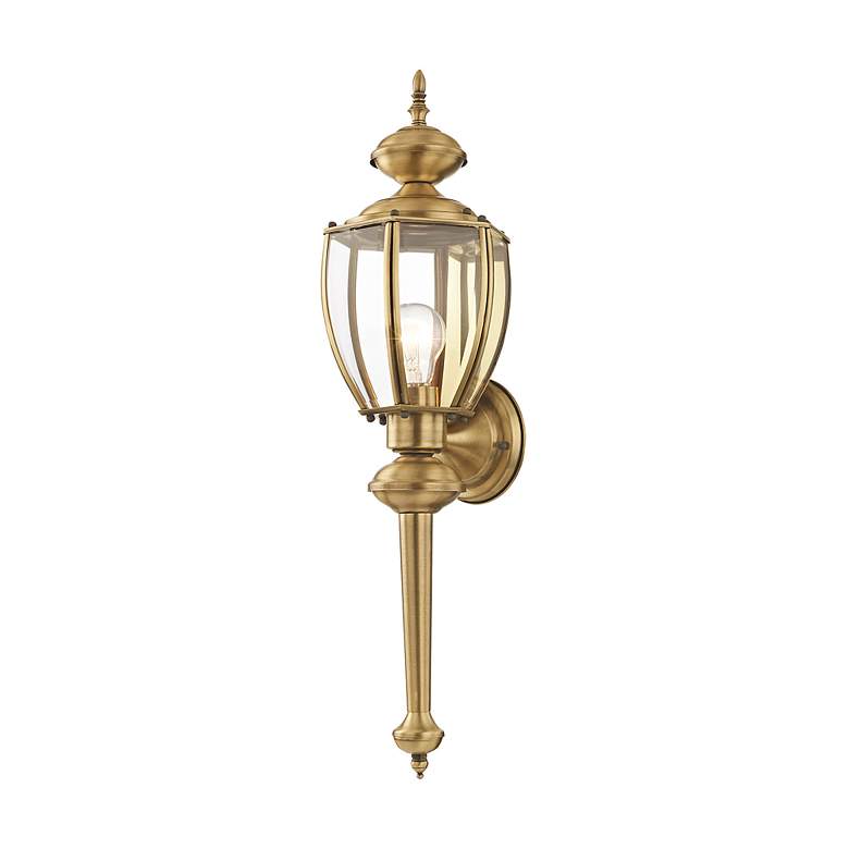 Image 5 Livex Carriage House 25 1/2" Antique Brass Traditional Outdoor Light more views