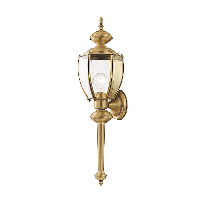 Image 7 Livex Carriage House 25 1/2" Antique Brass Traditional Outdoor Light more views