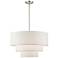 Livex Carrington 23"W Brushed Nickel 3-Tier Pendant Light