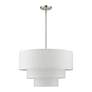 3_Livex Carrington 23"W Brushed Nickel 3-Tier Pendant Light more views