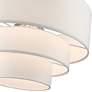 7_Livex Carrington 23"W Brushed Nickel 3-Tier Pendant Light more views
