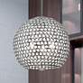 1_Livex Cassandra 16" Wide Black Sphere Pendant Light