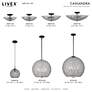 3_Livex Cassandra 16" Wide Black Sphere Pendant Light more views