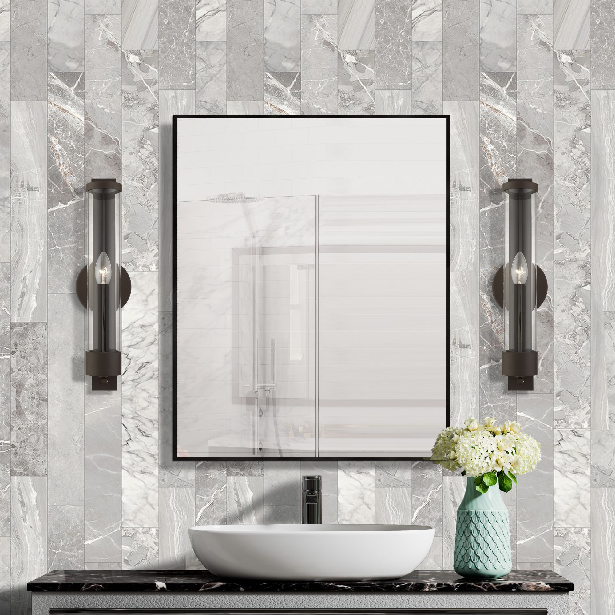 Livex Castleton 18" High Bronze ADA Wall Sconce