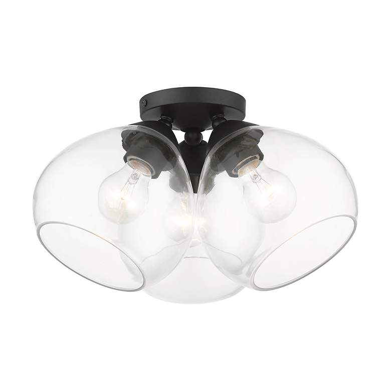 Image 4 Livex Catania 16" Wide 3-Light Clear Glass Domes Modern Ceiling Light more views