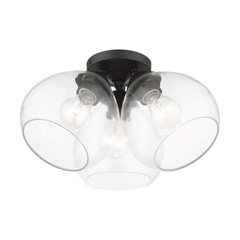 Image 5 Livex Catania 16" Wide 3-Light Clear Glass Domes Modern Ceiling Light more views
