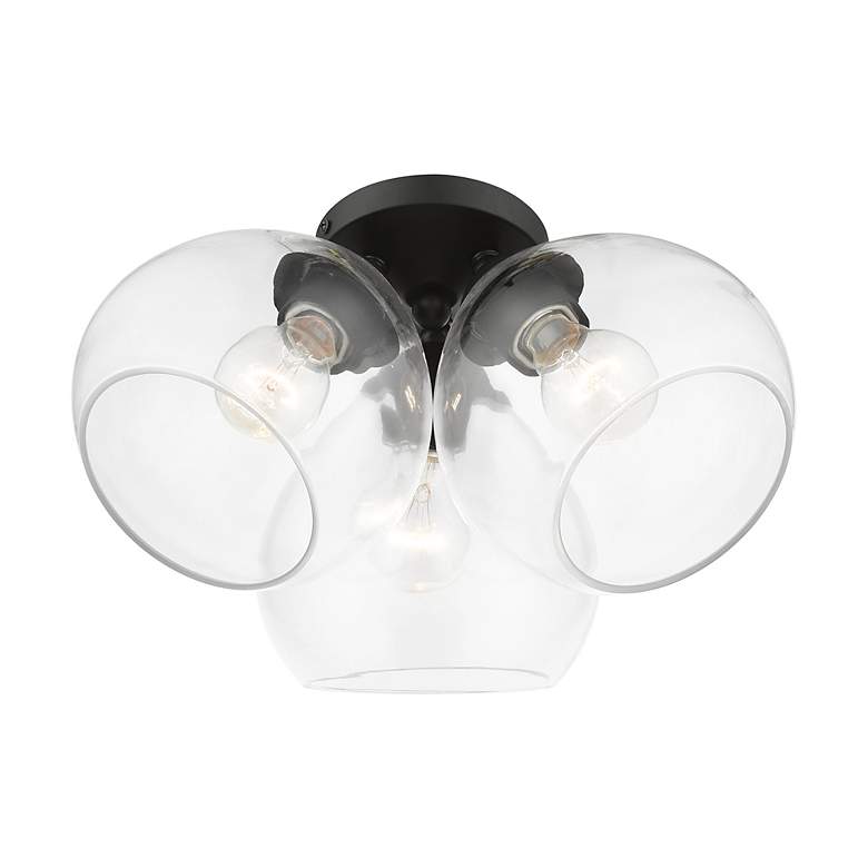 Image 6 Livex Catania 16" Wide 3-Light Clear Glass Domes Modern Ceiling Light more views
