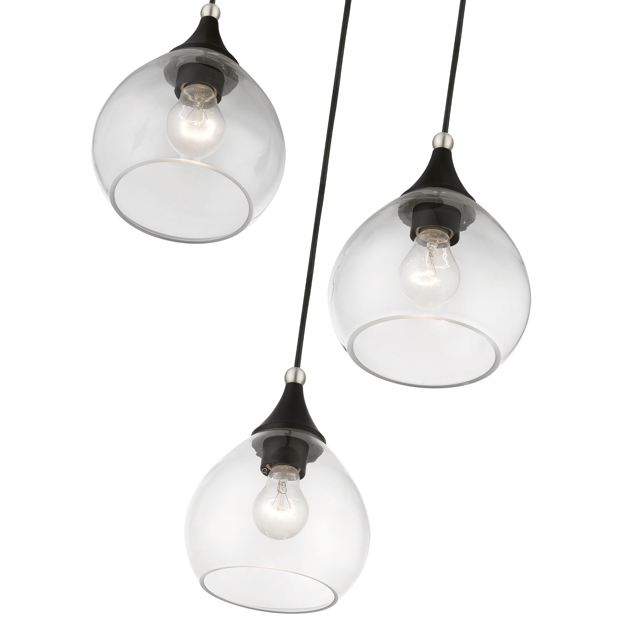 Livex Catania 17 3/4" Wide Black Multi-Light Pendant