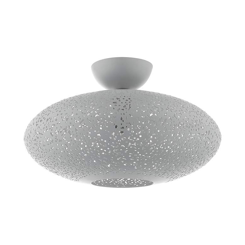 Image 3 Livex Charlton 16" Wide Nordic Gray Ceiling Light more views