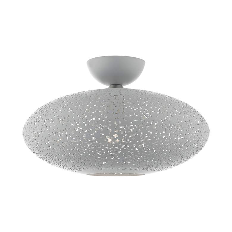 Image 4 Livex Charlton 16" Wide Nordic Gray Ceiling Light more views