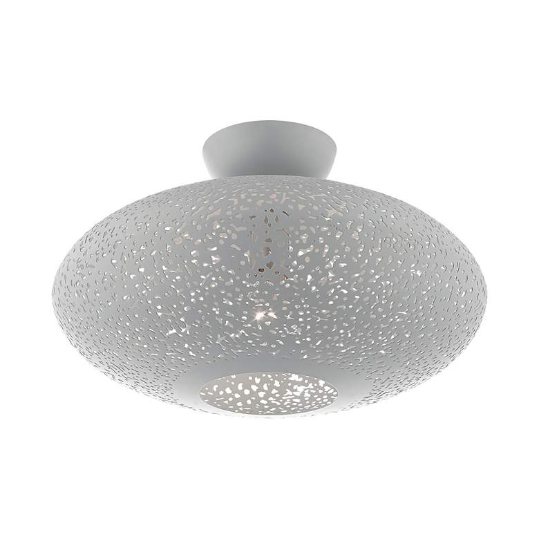 Image 5 Livex Charlton 16" Wide Nordic Gray Ceiling Light more views