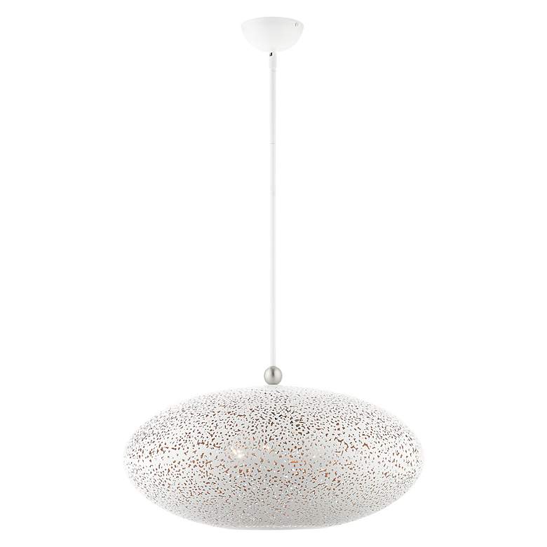 Image 4 Livex Charlton 24" Wide White Pendant Light more views