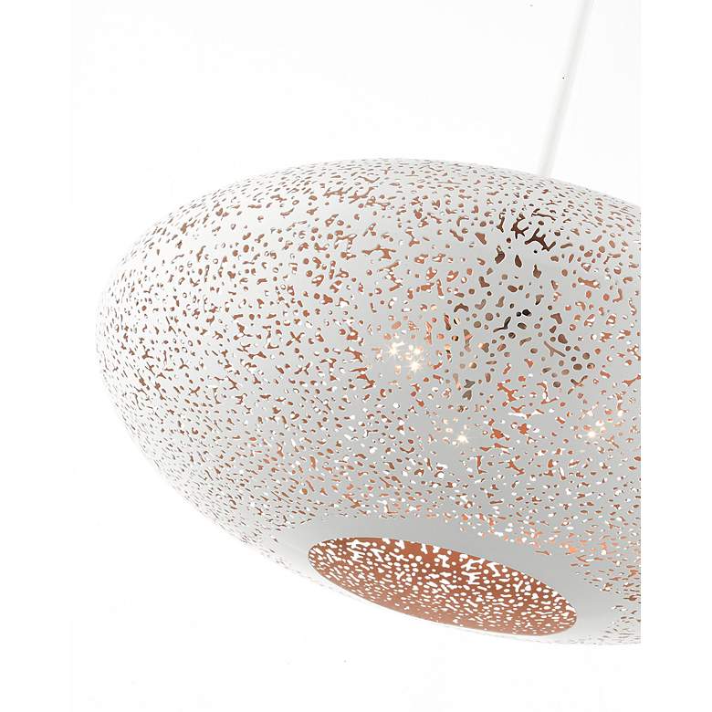 Image 7 Livex Charlton 24" Wide White Pendant Light more views