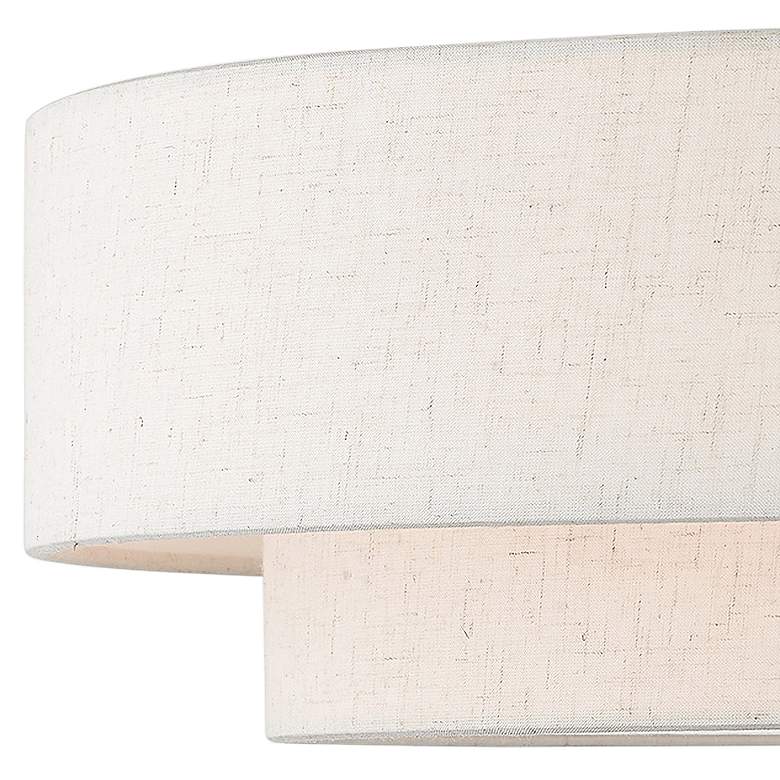 Image 2 Livex Claremont 18" Bronze Double Shade Semi-Flush Ceiling Light more views