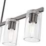 7_Livex Clarion 42"W Black Chrome 5-Light Linear Chandelier more views