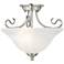 Livex Coronado 15 1/2" Wide Brushed Ceiling Light